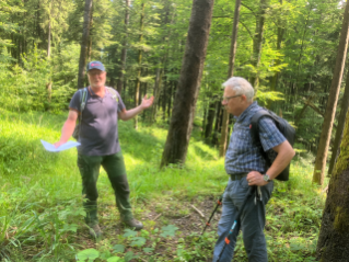 ARGE Schutzwaldtagung SGFV 2024 Exkursion Entwässerungsbauten Gams Pascal Gmür (10).JPG